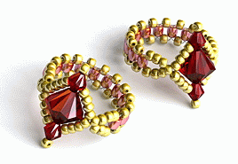 Комплекты украшений - Перстень с граненой бусиной